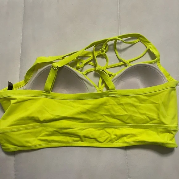 Torrid Neon Yellow Strappy Bikini Top - Picture 2 of 3
